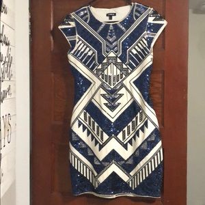 Express sequin mini dress